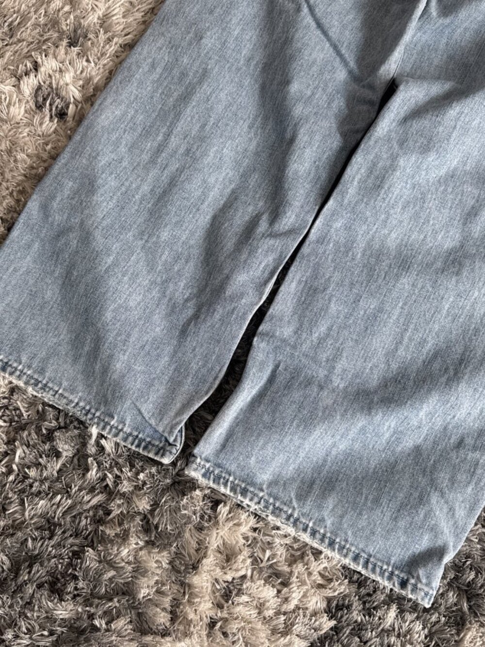 Gap Blue 00 S Denim Workwear Jeans Distressed Men 33X28 Rare Y2K Sz 33X28 - Picture 2 of 11